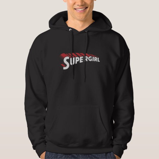 Veste À Capuche Logo rouge et blanc supergirl (Devant)