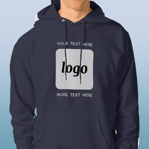 Veste À Capuche Logo Simple Avec Texte Professionnel Promotionnel