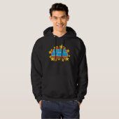 Veste À Capuche Logo Super Powers™ bleu (Devant entier)