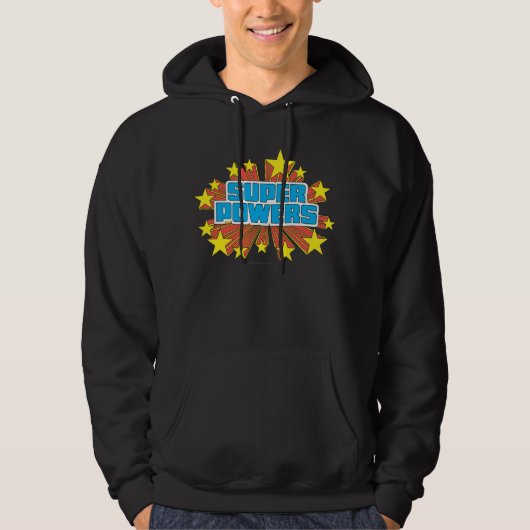 Veste À Capuche Logo Super Powers™ bleu (Devant)