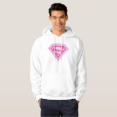 Veste À Capuche Logo Supergirl rose (Devant entier)
