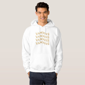 Veste À Capuche Logo VANOSTÈ – Typographie dorée minimaliste 