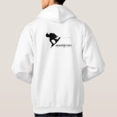 Veste À Capuche logo wakeutah avec recul (Dos)