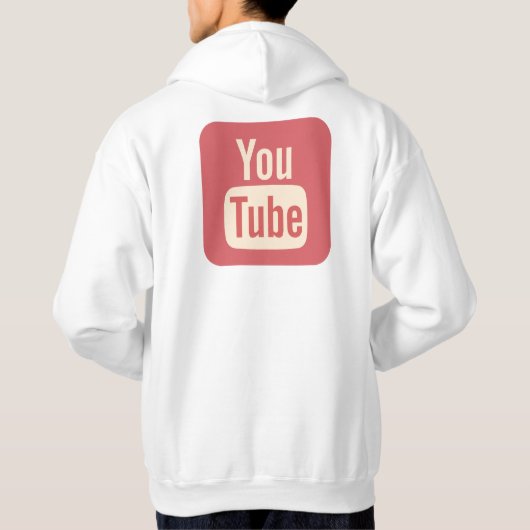 Veste À Capuche Logo YouTube (Dos)