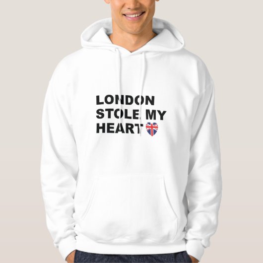 Veste À Capuche Londres m'a volé le coeur (Devant)