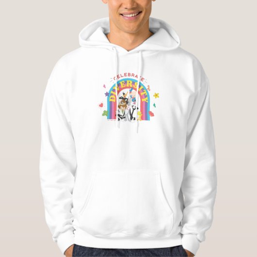 Veste À Capuche LOONEY TUNES™ - Celebrate Diversity Pride Arc-en-c (Devant)