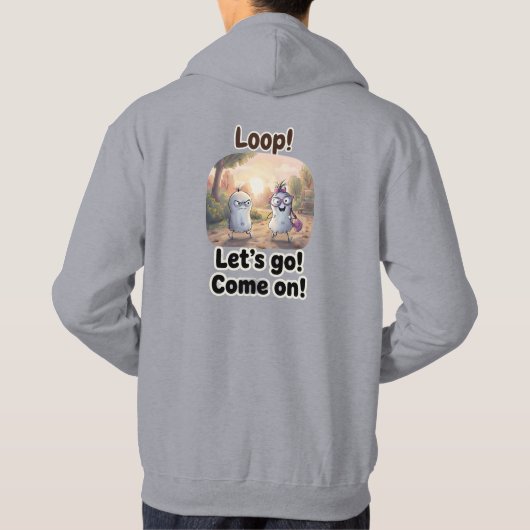 Veste À Capuche Loop & Girlfriend Aesthetic Sweatshirt (Dos)