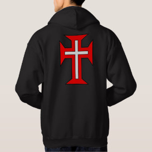Veste À Capuche L'ordre militaire du Christ de croix du dos dessus