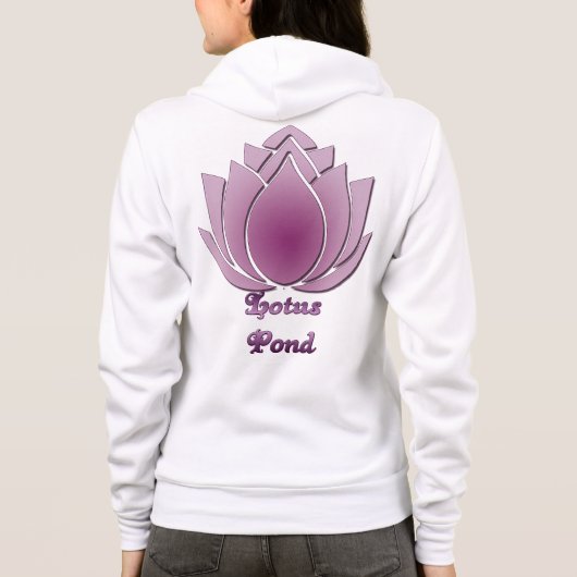 Veste À Capuche Lotus violet rouge (Dos)