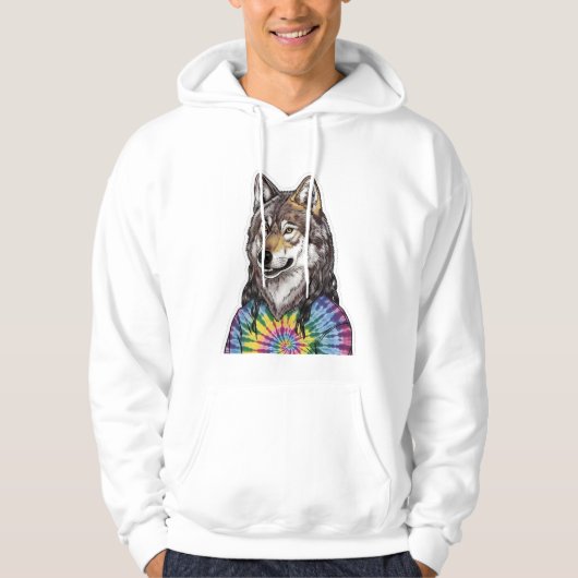 Veste À Capuche Loup de Jerry Garcia (Devant)