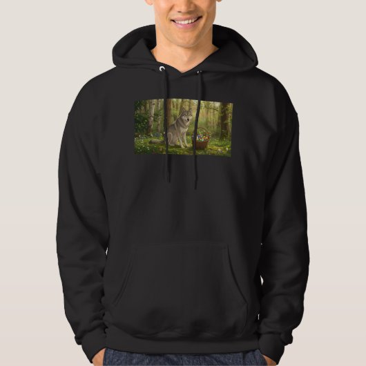 Veste À Capuche Loup de Pâques (Devant)