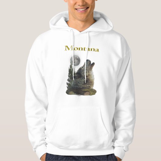 Veste À Capuche loup et lune (Devant)