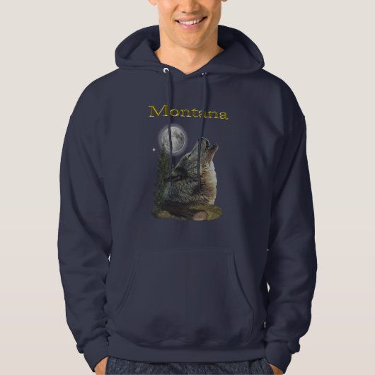 Veste À Capuche loup et lune (Devant)