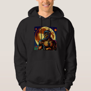 Veste À Capuche Loup-garou de style bande dessinée devant la plein