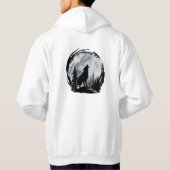 Veste À Capuche Loup noir (Dos)