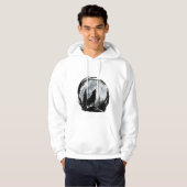 Veste À Capuche Loup noir (Devant entier)