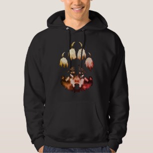 Veste À Capuche Loup Solitaire. Âme Sauvage