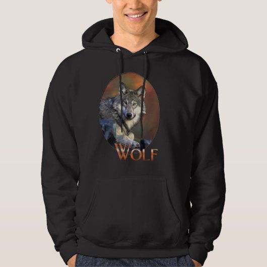Veste À Capuche loups canis+lupis amants (Devant)