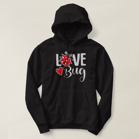 Veste À Capuche Love Bug Cute Valentine's Day Party Ladybug (Design devant)