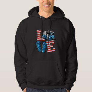 Veste À Capuche Love Camping American Flip Flop America Campi