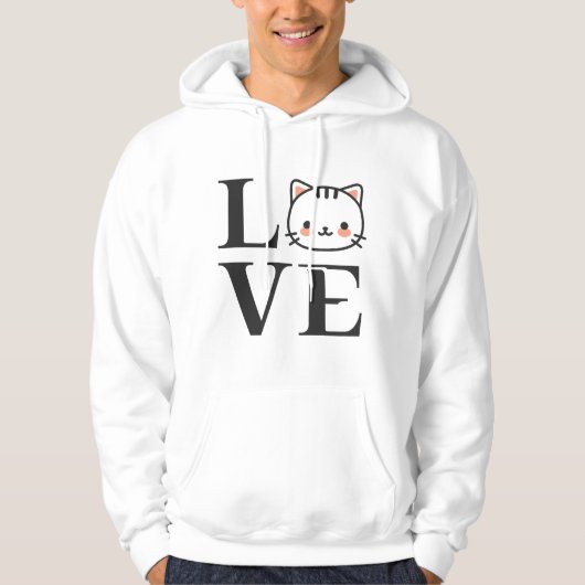 Veste À Capuche Love Cats (Devant)