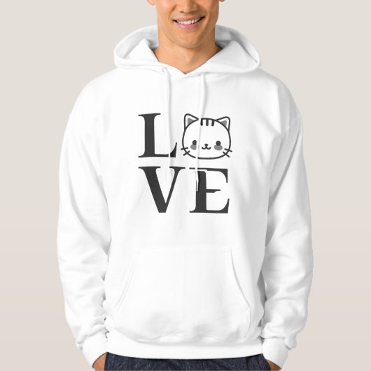 Veste À Capuche Love Cats (Devant)