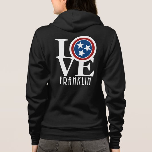 Veste À Capuche LOVE Franklin Tennessee (Dos)