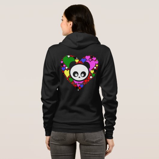 Veste À Capuche Love Panda® (Dos entier)