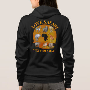 Veste À Capuche LOVE SAFARI Veni Vidi Amavi Family Group Réunion