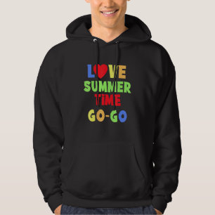 Veste À Capuche Love Summer Time Go - Go Graphic Text Design