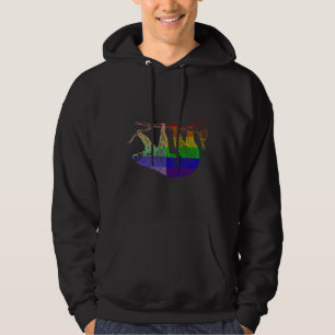 Veste À Capuche Love U Tee - shirts Funny Rainbow Animals Sloth Lg
