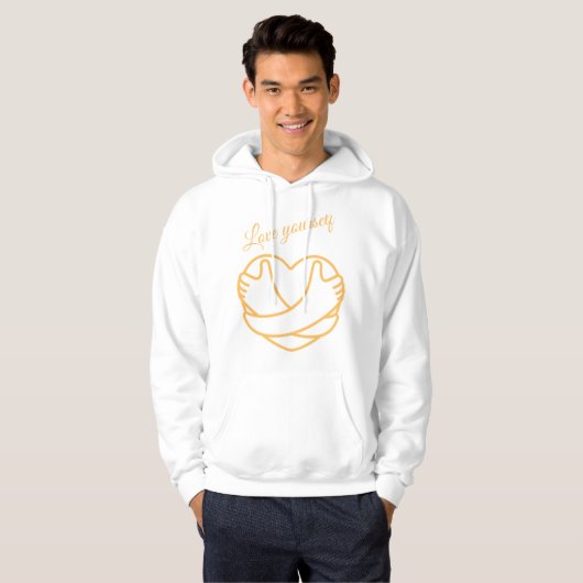 Veste À Capuche Love yourself (Devant entier)