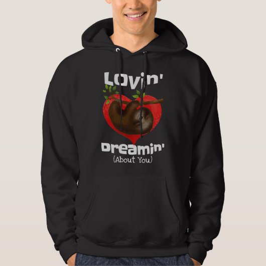 Veste À Capuche Lovin Dreamin À propos de toi Sloth (Devant)