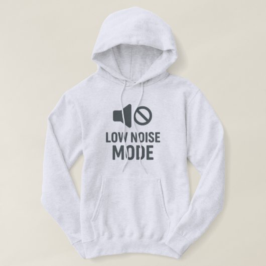 Veste À Capuche Low Noise Mode Minimal Graphic Hoodie (Design devant)
