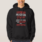 Veste À Capuche LPN Licensed Practical Nurse Work RN Nursing (Devant)