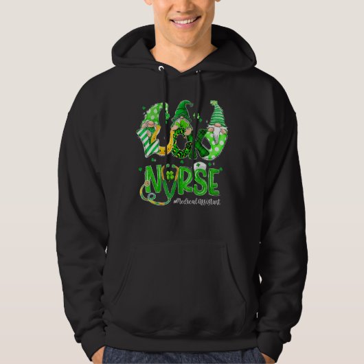 Veste À Capuche Lucky Adjoint Médicale Gnomies Leopard St Patrick (Devant)