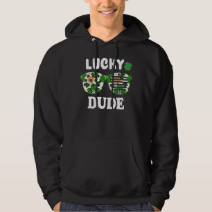 Veste À Capuche Lucky Dude St Patrick's Day Lunettes de soleil ave