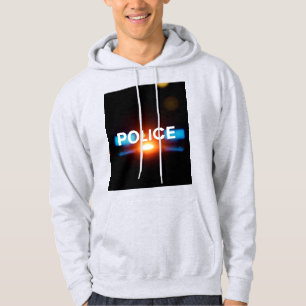 Veste À Capuche Lumières de Police – Conception d'Urgence Nocturne
