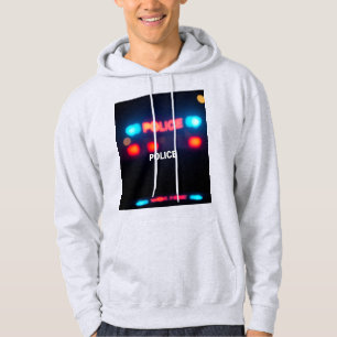 Veste À Capuche Lumières de Police – Conception d'Urgence Nocturne