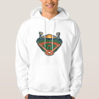 Veste À Capuche Lumières du stade du terrain de baseball au couche
