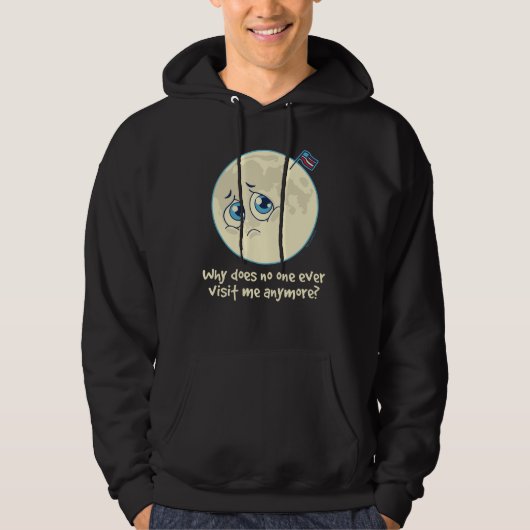 Veste À Capuche Lune triste (Devant)