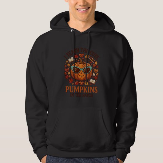 Veste À Capuche Lunettes de soleil Halloween Patch Citrouilles Mig (Devant)