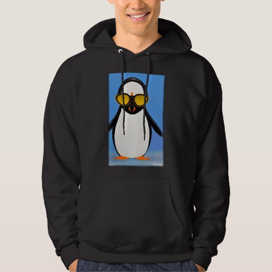 Veste À Capuche Lunettes de soleil Penguin Oiseau sauvage Oiseau m (Devant)