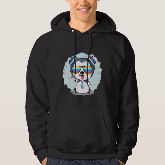 Veste À Capuche Lunettes Husky Style garçon (Devant)