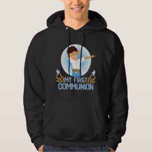 Veste À Capuche Ma première sainte communion Dabbing Boy