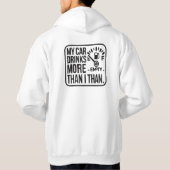 Veste À Capuche Ma voiture boit plus que moi (Dos)