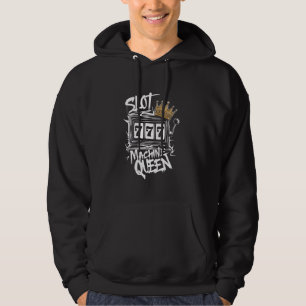 Veste À Capuche Machine à sous Queen Casino Joueuse femmes Las Veg