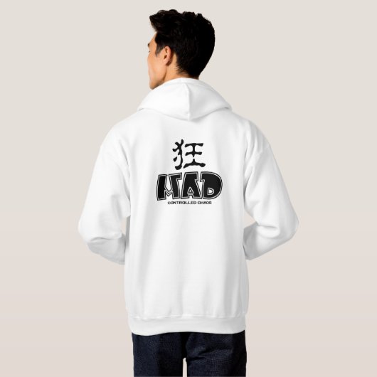 VESTE À CAPUCHE MAD CONTROLLED CHAOS (Dos entier)