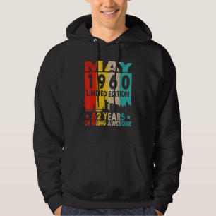 Veste À Capuche Magnifique depuis mai 1960 62e anniversaire Vintag