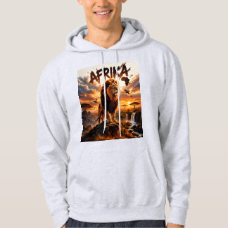 Veste À Capuche Magnifique sweat-shirt sur la faune du lion africa